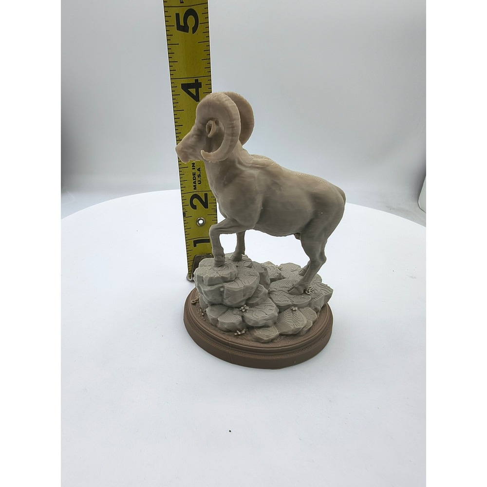 Bighorn Sheep Ram Figurine Wildlife Statue Mountain Animal Rustic Decor 4.5 Inch - Picture 5 of 7